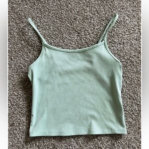 American eagle light green cropped tank